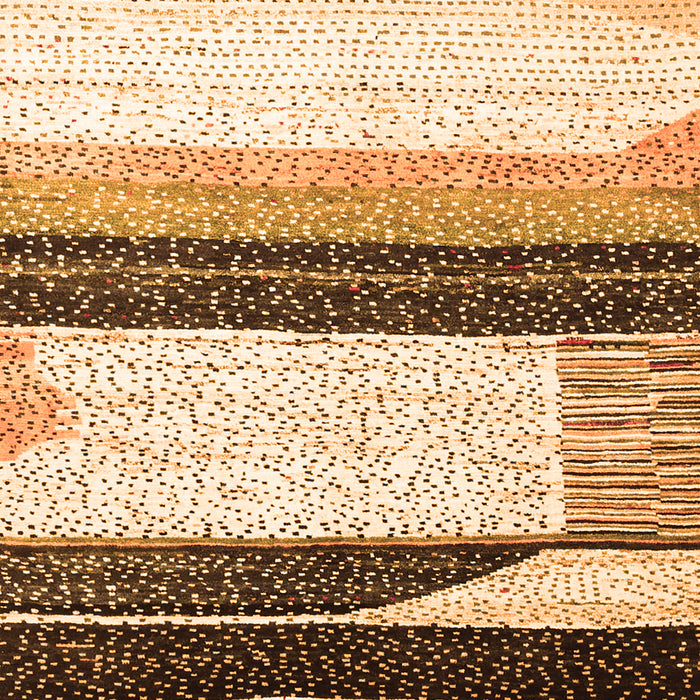 Serging Thickness of Machine Washable Abstract Orange Contemporary Area Rugs, wshcon2802org