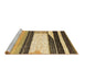 Sideview of Machine Washable Abstract Brown Contemporary Rug, wshcon2802brn