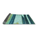 Sideview of Abstract Light Blue Contemporary Rug, con2802lblu