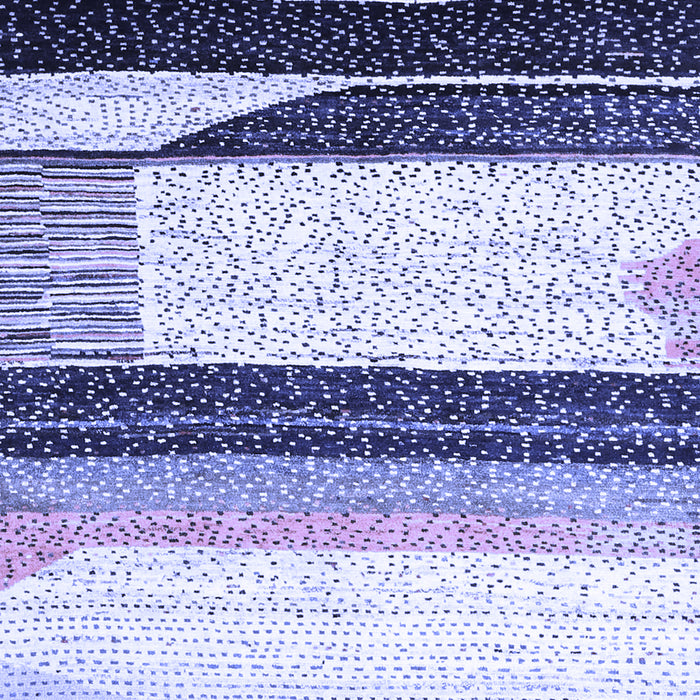 Machine Washable Abstract Blue Contemporary Rug, wshcon2802blu