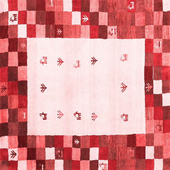 Abstract Red Contemporary Rug, con2803red