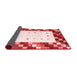 Abstract Red Contemporary Area Rugs