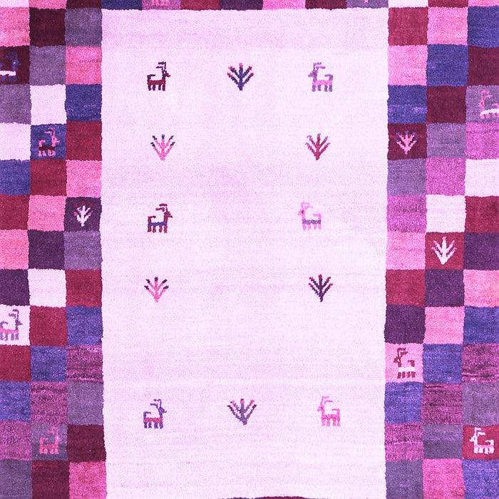 Abstract Purple Contemporary Rug, con2803pur