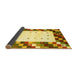 Sideview of Abstract Yellow Contemporary Rug, con2803yw