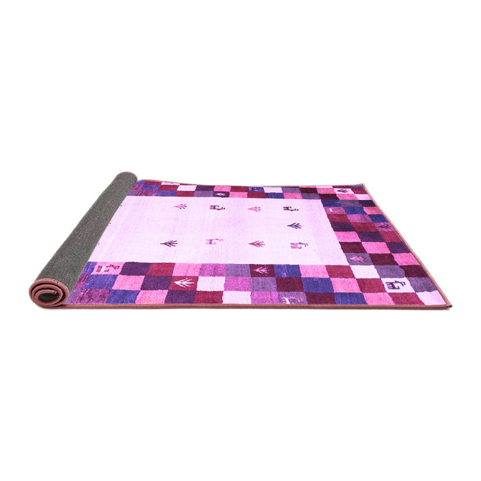 Sideview of Abstract Purple Contemporary Rug, con2803pur