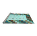 Sideview of Machine Washable Abstract Light Blue Contemporary Rug, wshcon2803lblu