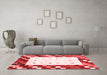 Contemporary Red Washable Rugs