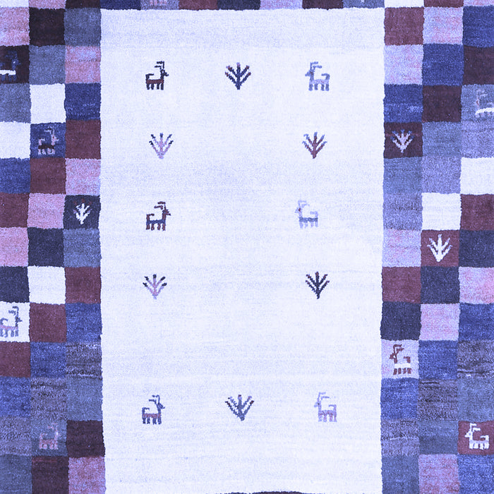 Abstract Blue Contemporary Rug, con2803blu