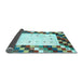 Sideview of Abstract Light Blue Contemporary Rug, con2803lblu