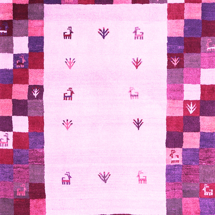 Machine Washable Abstract Pink Contemporary Rug, wshcon2803pnk