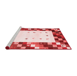 Contemporary Red Washable Rugs