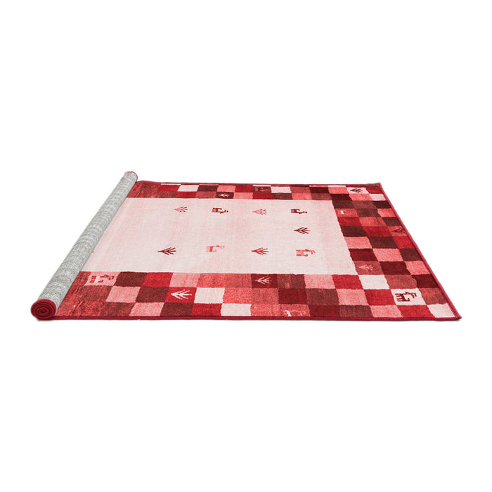 Contemporary Red Washable Rugs