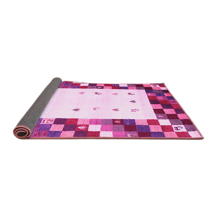 Sideview of Abstract Pink Contemporary Rug, con2803pnk