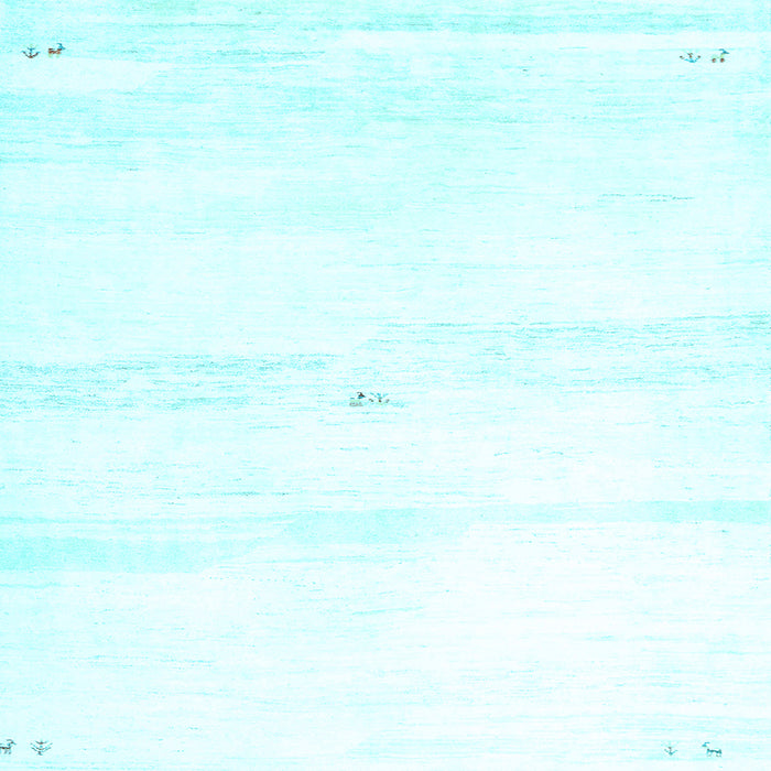 Square Solid Light Blue Modern Rug, con2804lblu