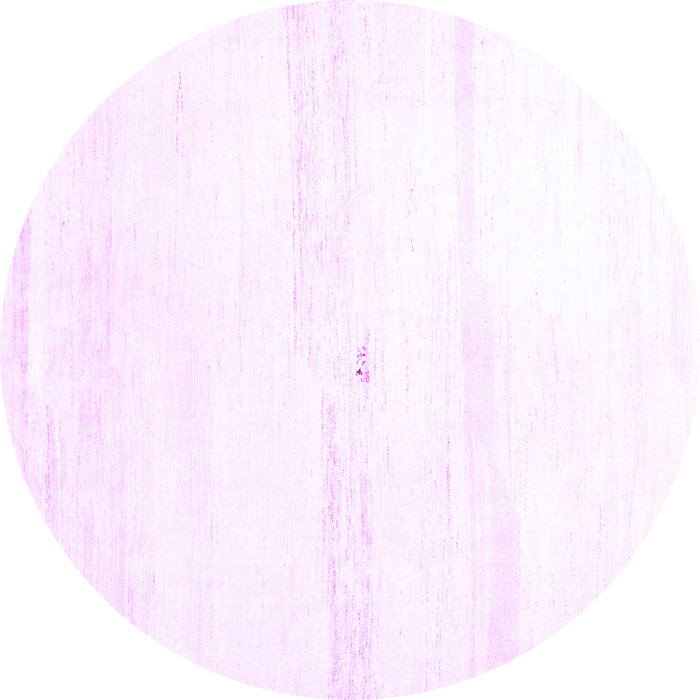 Round Solid Purple Modern Rug, con2804pur