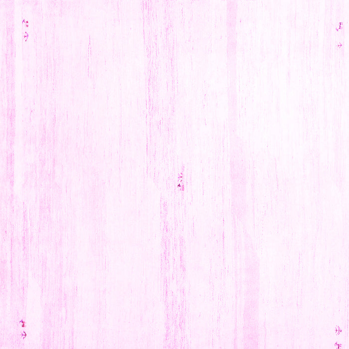 Square Solid Pink Modern Rug, con2804pnk