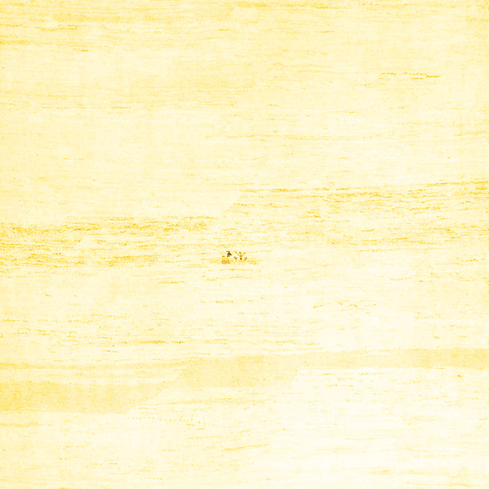 Solid Yellow Modern Rug, con2804yw
