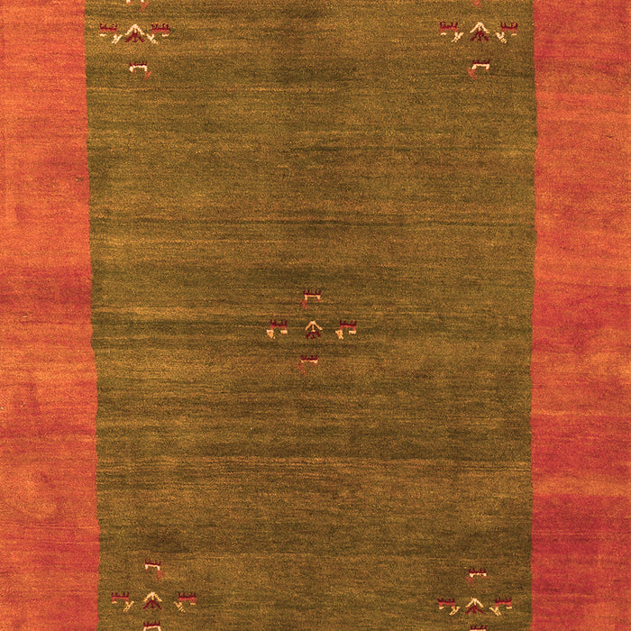 Abstract Orange Contemporary Rug, con2805org