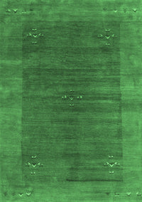 Abstract Emerald Green Contemporary Rug, con2805emgrn