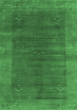 Abstract Emerald Green Contemporary Rug, con2805emgrn