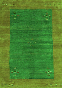 Abstract Green Contemporary Rug, con2805grn