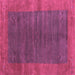 Square Abstract Purple Contemporary Rug, con2805pur