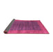 Sideview of Abstract Purple Contemporary Rug, con2805pur