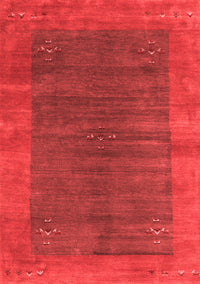 Abstract Red Contemporary Rug, con2805red