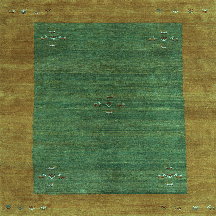 Square Abstract Light Blue Contemporary Rug, con2805lblu