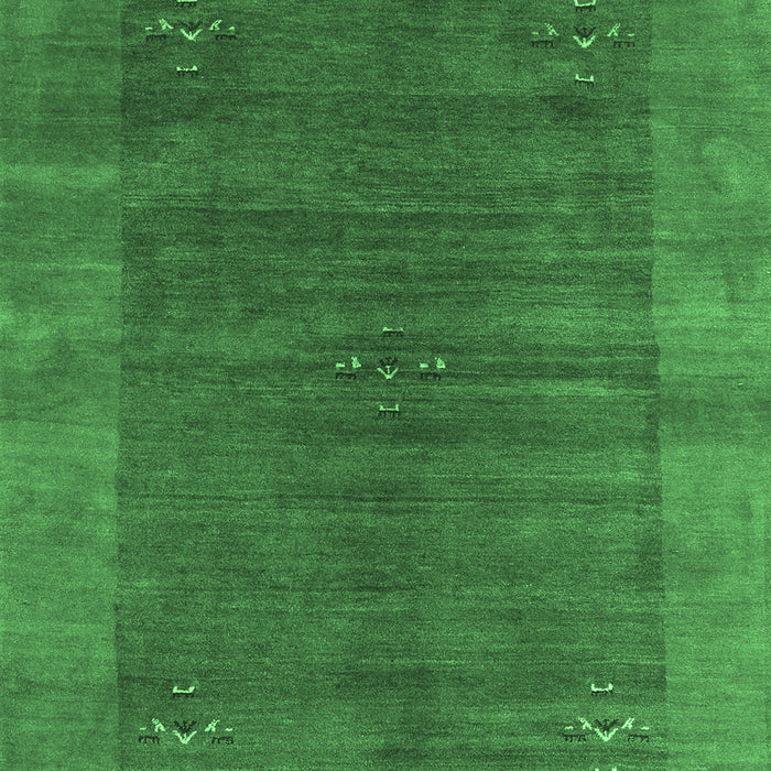 Machine Washable Abstract Emerald Green Contemporary Area Rugs, wshcon2805emgrn