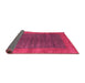 Sideview of Abstract Pink Contemporary Rug, con2805pnk