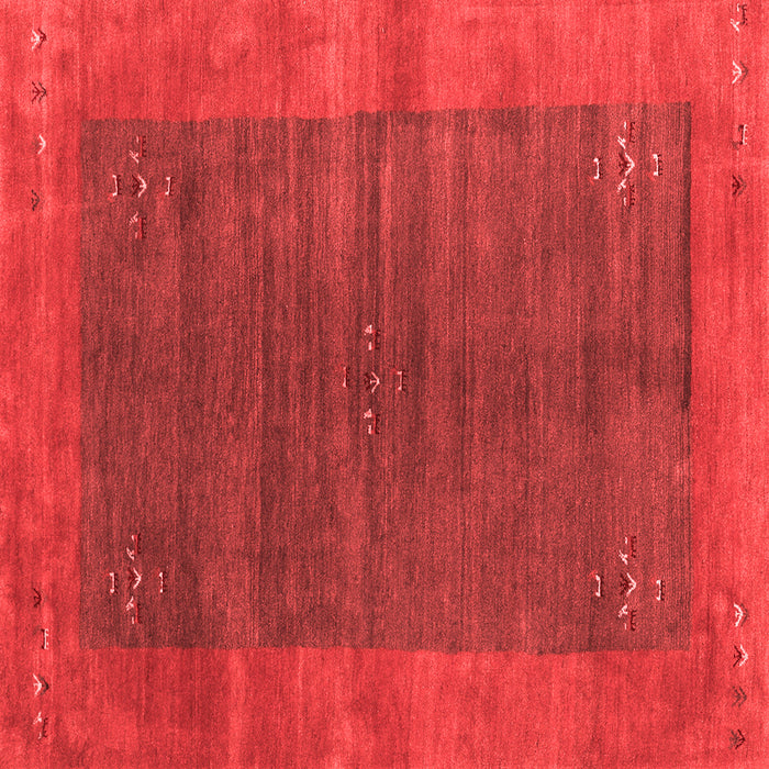Machine Washable Abstract Red Contemporary Rug, wshcon2805red