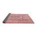 Thickness of Contemporary Red Persian Rug, con2806