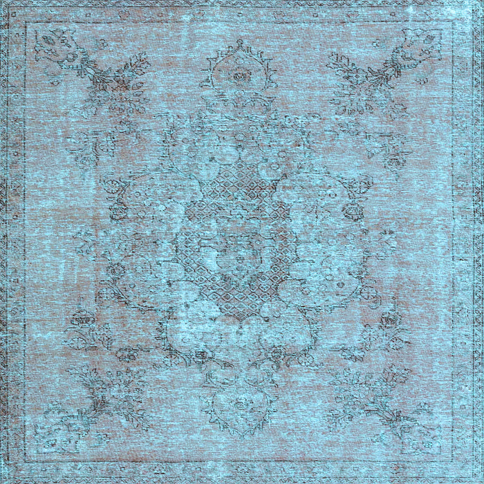 Square Persian Light Blue Bohemian Rug, con2806lblu