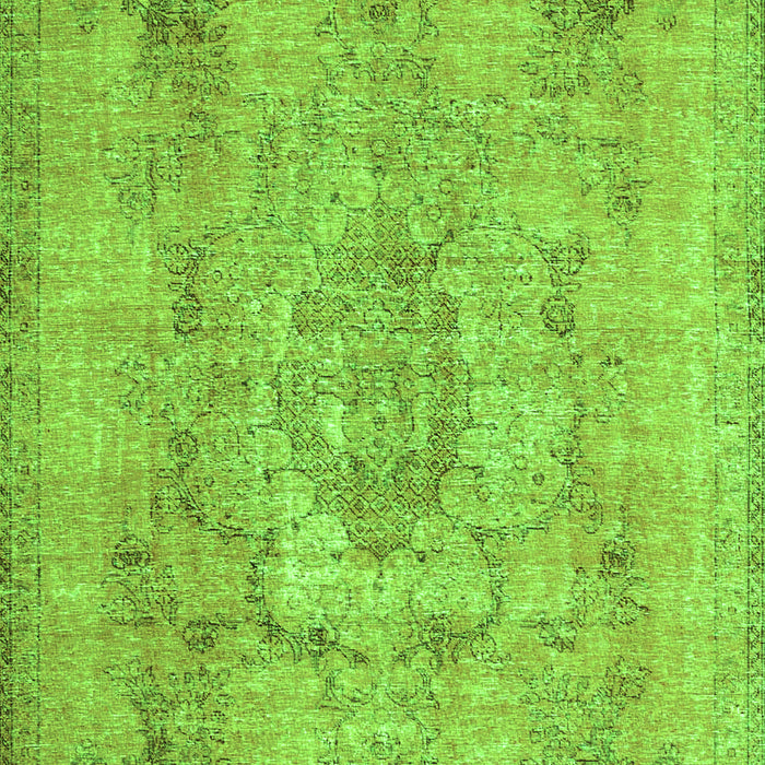 Serging Thickness of Machine Washable Persian Green Bohemian Area Rugs, wshcon2806grn