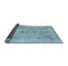 Sideview of Persian Light Blue Bohemian Rug, con2806lblu