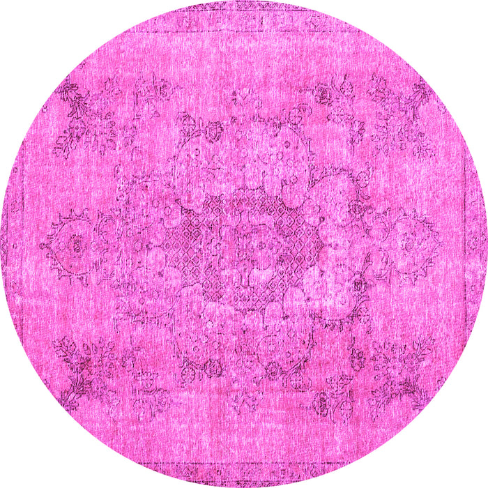 Round Persian Pink Bohemian Rug, con2806pnk