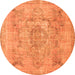 Square Persian Orange Bohemian Rug, con2806org