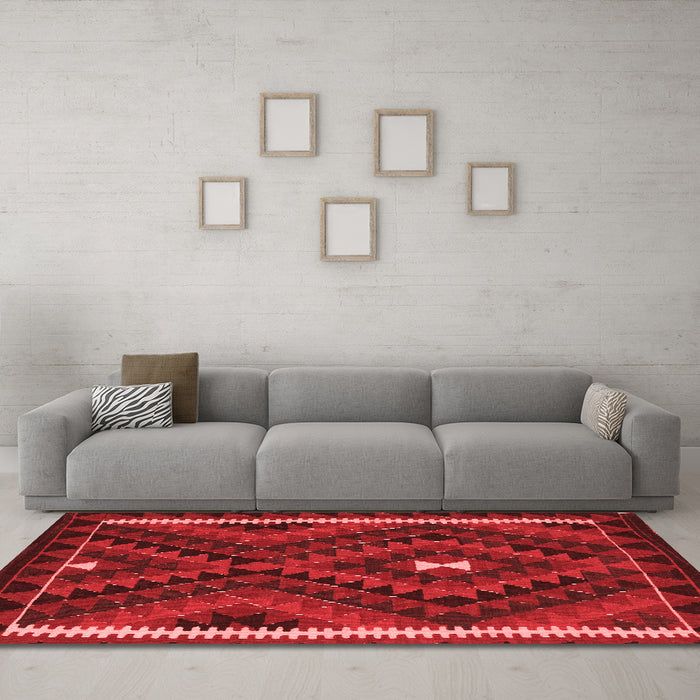 Traditional Red Washable Rugs