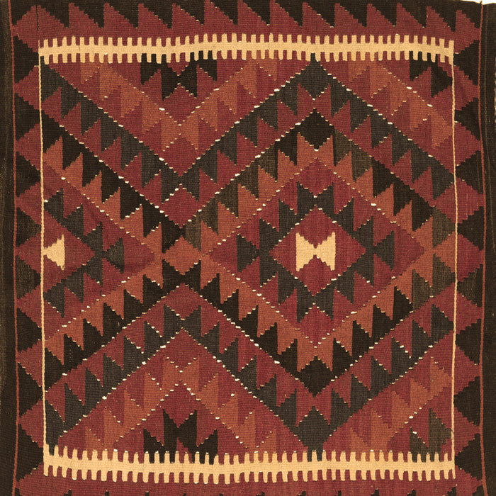 Square Oriental Brown Traditional Rug, con2807brn