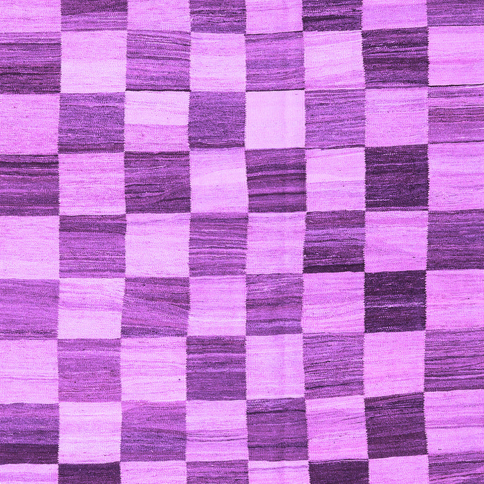 Machine Washable Checkered Purple Modern Area Rugs, wshcon2808pur
