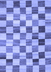 Checkered Blue Modern Rug, con2808blu