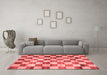 Modern Red Washable Rugs