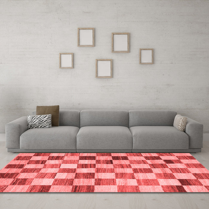 Modern Red Washable Rugs