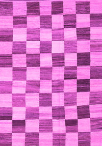 Checkered Pink Modern Rug, con2808pnk