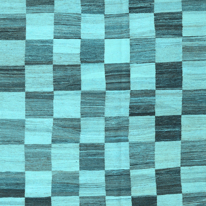 Machine Washable Checkered Light Blue Modern Rug, wshcon2808lblu
