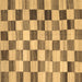 Square Checkered Brown Modern Rug, con2808brn