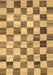 Checkered Brown Modern Rug, con2808brn