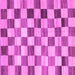 Square Machine Washable Checkered Pink Modern Rug, wshcon2808pnk