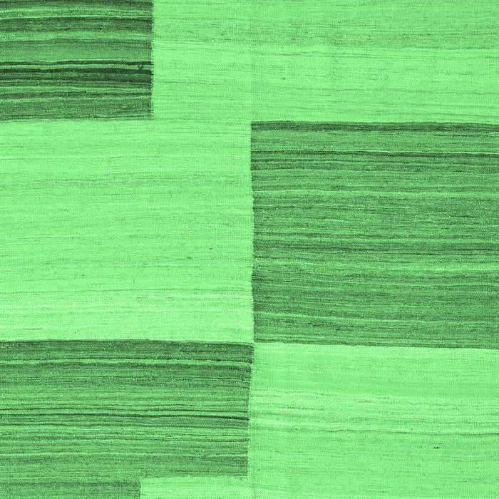 Machine Washable Abstract Emerald Green Contemporary Area Rugs, wshcon2809emgrn
